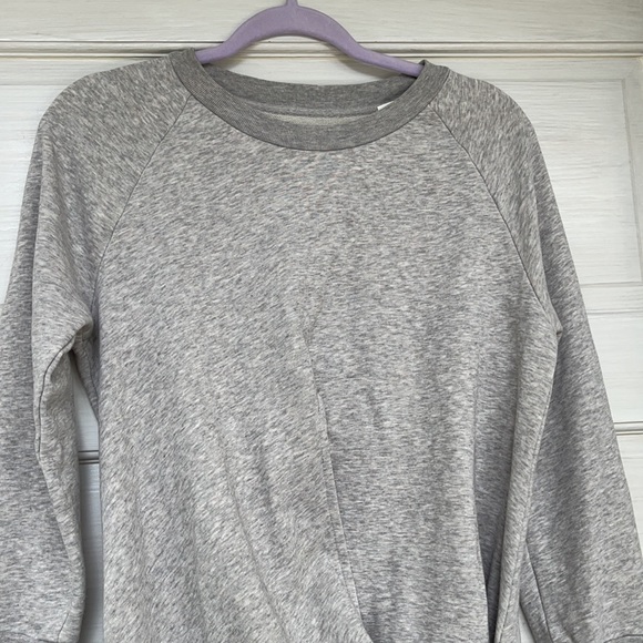 GANT RUGGER Grey with wrap and raw hem sweatshirt - Picture 4 of 7
